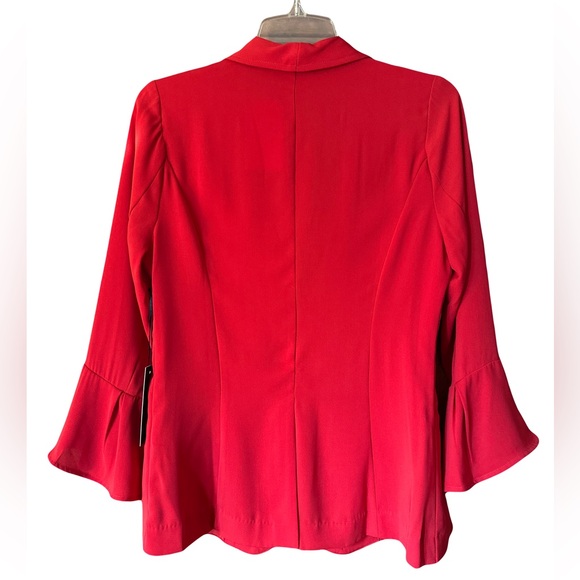 Women’s Doe and Rae red blazer flare sleeve size small - Picture 2 of 4